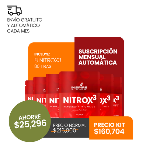 Kit Integral - 8 Nitrox3 | Boost de Óxido Nítrico