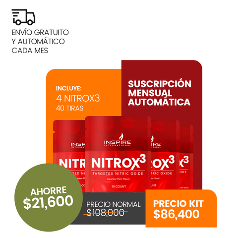 Kit Longevidad - 4 Nitrox3 | Boost de Óxido Nítrico
